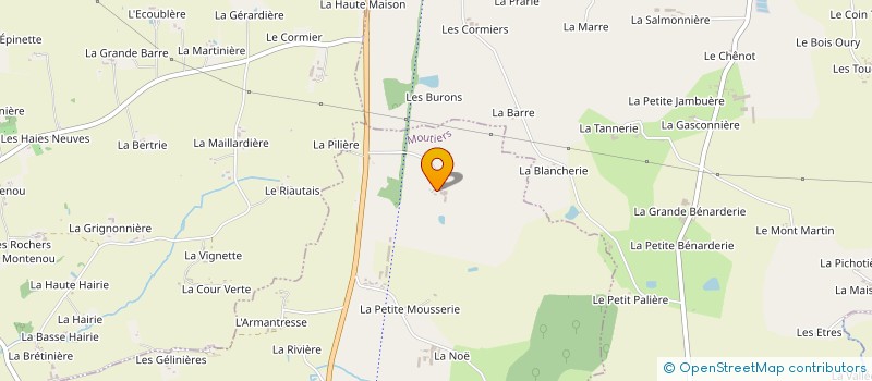 localisation de l'entreprise EARL DU BLANC à MOUTIERS