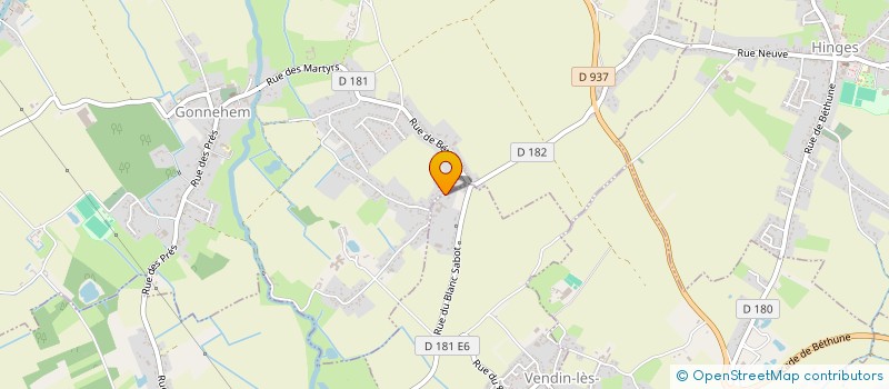 localisation de l'entreprise EARL DU BLANC SABOT à OBLINGHEM
