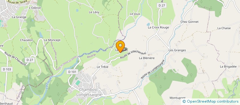 localisation de l'entreprise EARL DU BOBET à CHAMBOST-LONGESSAIGNE