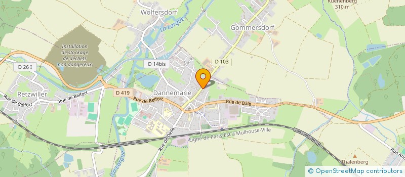 localisation de l'entreprise EARL DU BOELLIG à GOMMERSDORF