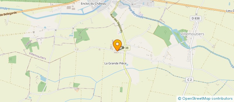localisation de l'entreprise EARL DU BOIS AUX MOINES à VILLEMOUTIERS