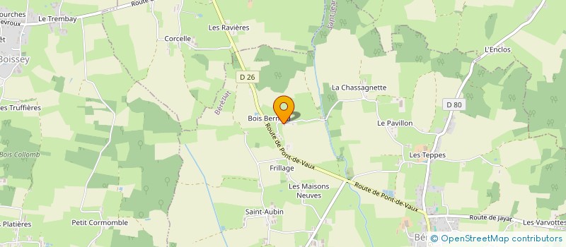 localisation de l'entreprise EARL DU BOIS BERNARD à BEREZIAT