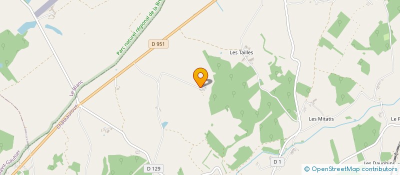 localisation de l'entreprise EARL DU BOIS CERTAT à CHASSENEUIL