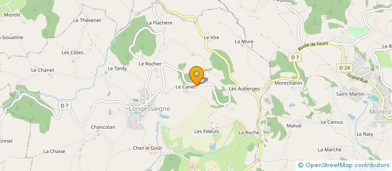 localisation de l'entreprise EARL DU BOIS D'AILLANDS  LONGESSAIGNE