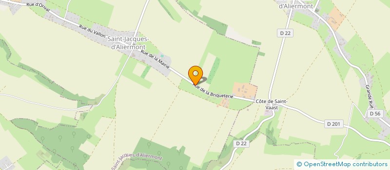 localisation de l'entreprise EARL DU BOIS D'AMONT  SAINT-JACQUES-D'ALIERMONT