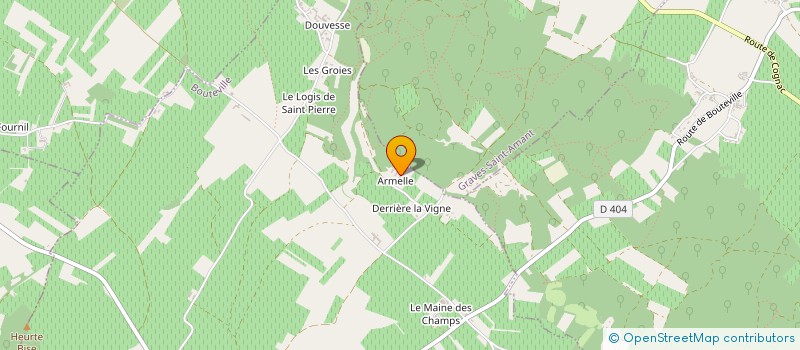localisation de l'entreprise EARL DU BOIS D'ARMELLE à BOUTEVILLE