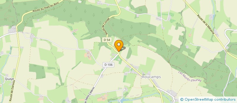 localisation de l'entreprise EARL DU BOIS D'AUNAY  LES MONTS D'AUNAY