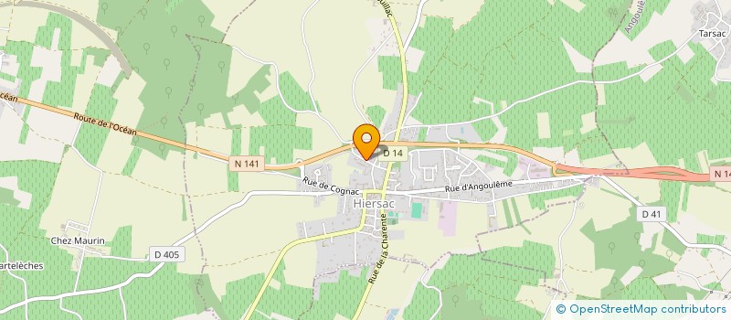 localisation de l'entreprise EARL DU BOIS DE LA COUSSETTE à CHAMPMILLON