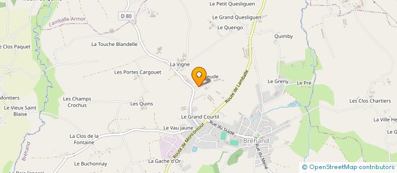 localisation de l'entreprise EARL DU BOIS DE LA VIGNE à BREHAND