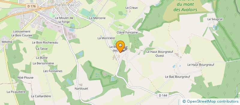 localisation de l'entreprise EARL DU BOIS DE PAIL  JAVRON-LES-CHAPELLES