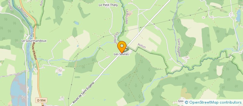 localisation de l'entreprise EARL DU BOIS DE VESVRES  TOULON-SUR-ARROUX