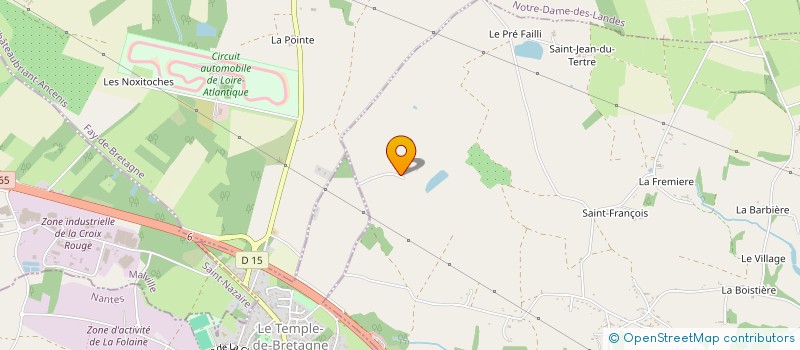 localisation de l'entreprise EARL DU BOIS DES TANIERES  VIGNEUX-DE-BRETAGNE