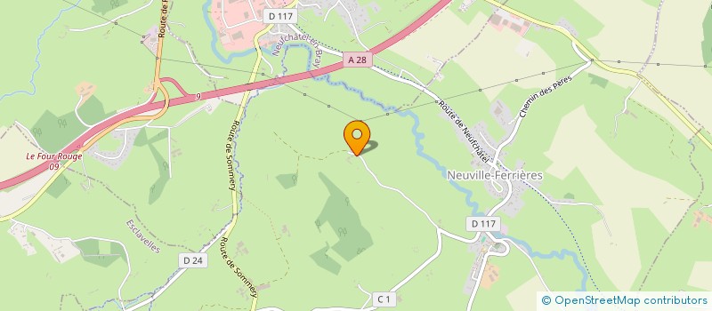 localisation de l'entreprise EARL DU BOIS HATREL  NEUVILLE-FERRIERES