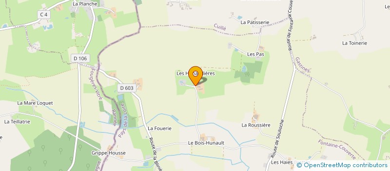 localisation de l'entreprise EARL DU BOIS HUNAULT à FONTAINE COUVERTE