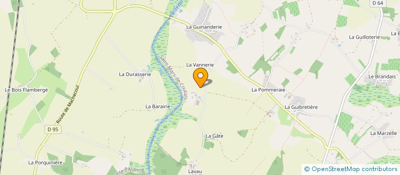 localisation de l'entreprise EARL DU BOIS JOUAN à SAINT-MARS-DE-COUTAIS