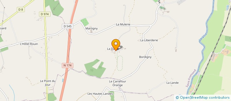localisation de l'entreprise EARL DU BOIS JUGAN à SAINT-JEAN-DE-DAYE