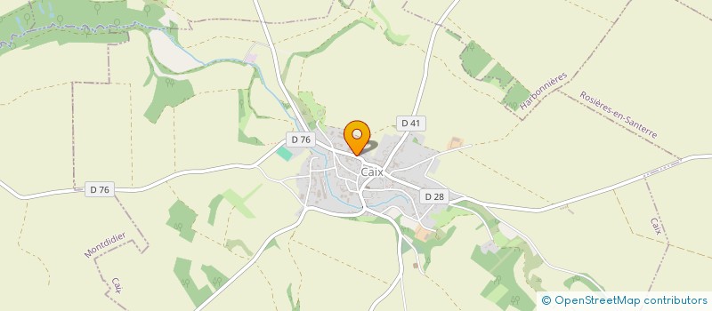 localisation de l'entreprise EARL DU BOIS MARESSE  CAIX