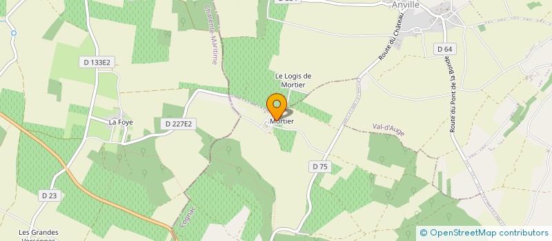 localisation de l'entreprise EARL DU BOIS MORTIER à ROUILLAC