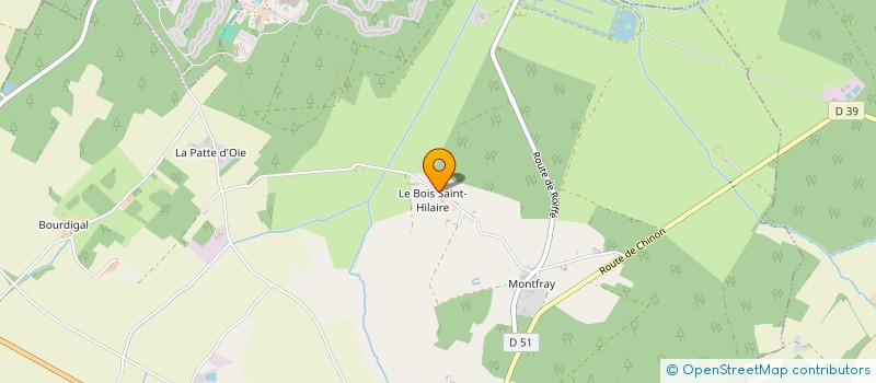 localisation de l'entreprise EARL DU BOIS SAINT HILAIRE à LES TROIS-MOUTIERS