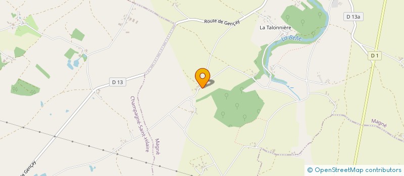 localisation de l'entreprise EARL DU BOISSEAU  CHAMPAGNE-SAINT-HILAIRE