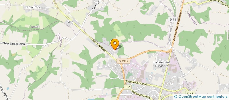 localisation de l'entreprise EARL DU BOS  MONGET