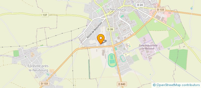 localisation de l'entreprise EARL DU BOSC FICHET  LE NEUBOURG