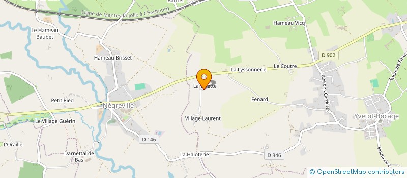 localisation de l'entreprise EARL DU BOSQUET à YVETOT-BOCAGE