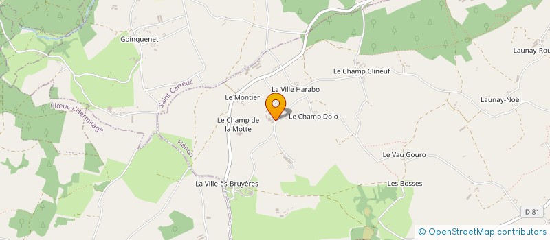 localisation de l'entreprise EARL DU BOSQUION  HENON
