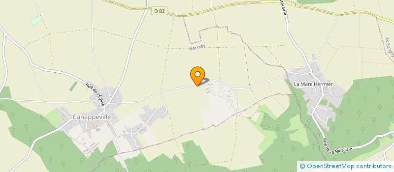 localisation de l'entreprise EARL DU BOULAY  CANAPPEVILLE