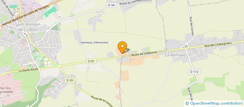 localisation de l'entreprise EARL DU BOURG  LA REMUEE