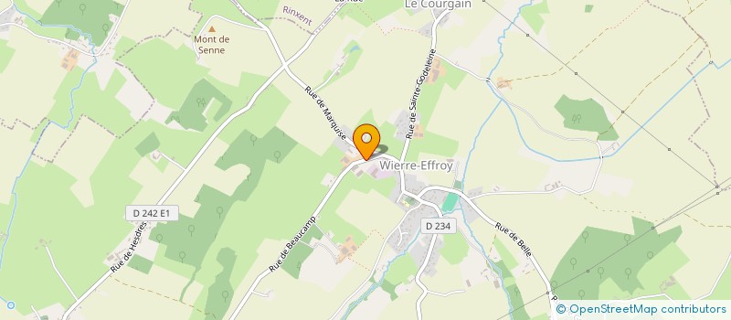 localisation de l'entreprise EARL DU BOURG  WIERRE-EFFROY