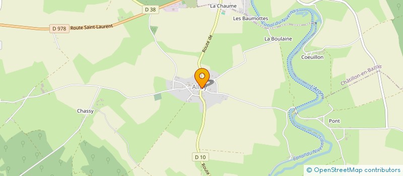 localisation de l'entreprise EARL DU BOURG D'ACHUN à ACHUN