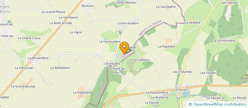 localisation de l'entreprise EARL DU BOUT DU BOIS à SABLONS-SUR-HUISNE