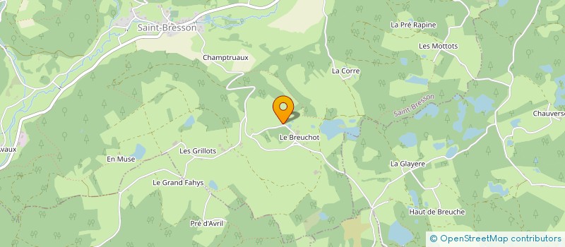 localisation de l'entreprise EARL DU BREUCHOT  SAINT-BRESSON
