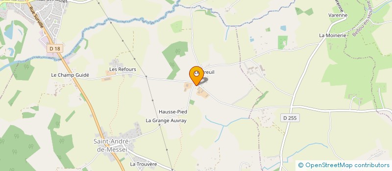 localisation de l'entreprise EARL DU BREUIL à SAINT-ANDRE-DE-MESSEI