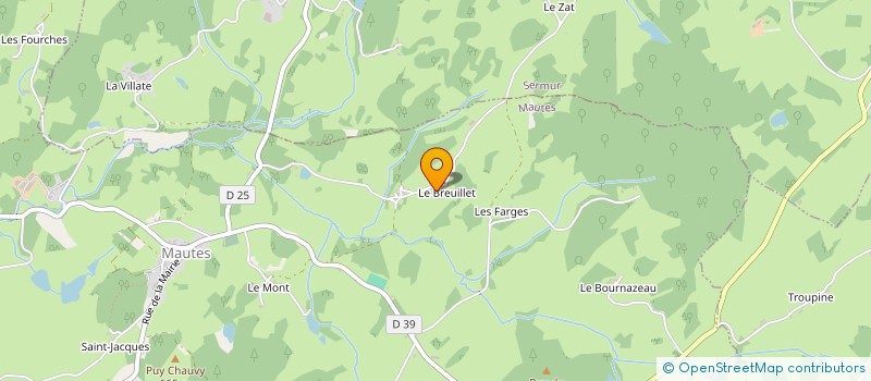 localisation de l'entreprise EARL DU BREUILLET  MAUTES