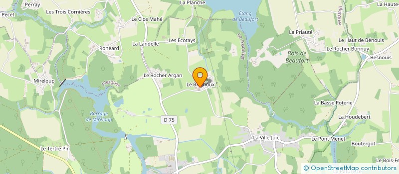 localisation de l'entreprise EARL DU BRIGNOUX  LE TRONCHET