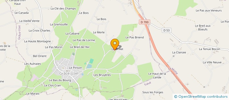 localisation de l'entreprise EARL DU BRILLET à GRACE-UZEL