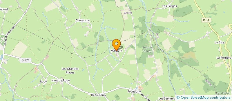 localisation de l'entreprise EARL DU BRIONNAIS  BRIANT