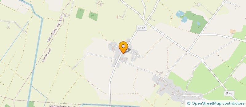 localisation de l'entreprise EARL DU BRIVET à GUENROUET