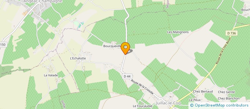 localisation de l'entreprise EARL DU BUGUET à JUILLAC-LE-COQ