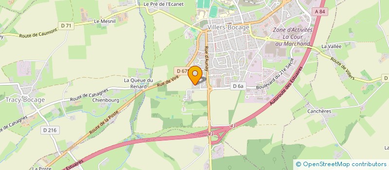 localisation de l'entreprise EARL DU BUS à TRACY-BOCAGE