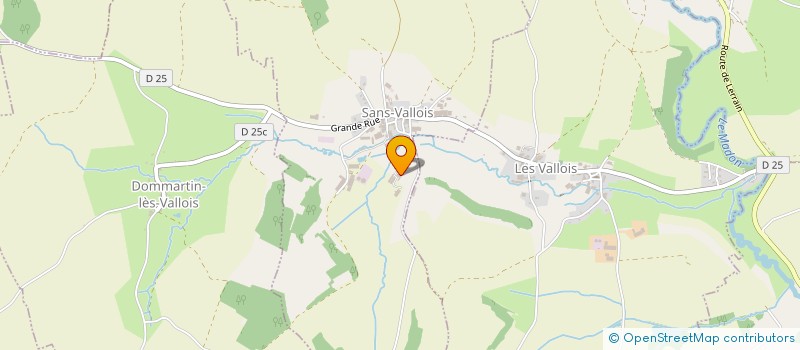 localisation de l'entreprise EARL DU BUTE à SANS-VALLOIS