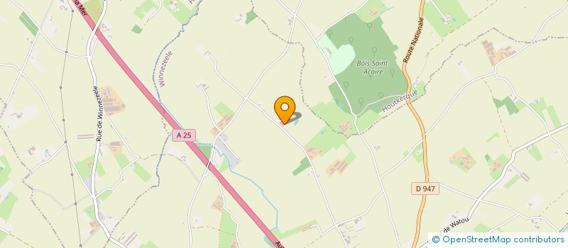 localisation de l'entreprise EARL DU BYSTIER VELD  WINNEZEELE