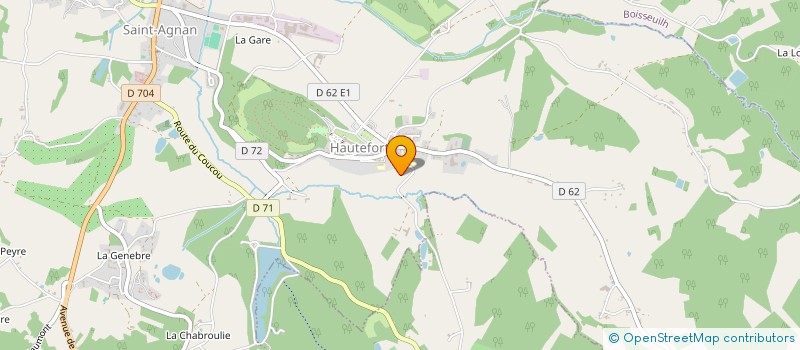 localisation de l'entreprise EARL DU CABANIER à HAUTEFORT