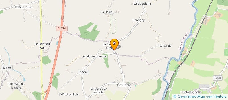 localisation de l'entreprise EARL DU CARREFOUR ORANGE à CAVIGNY