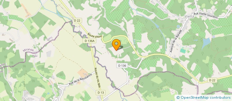 localisation de l'entreprise EARL DU CASSOU à BERNEDE