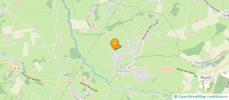 localisation de l'entreprise EARL DU CASTOR  NANDAX
