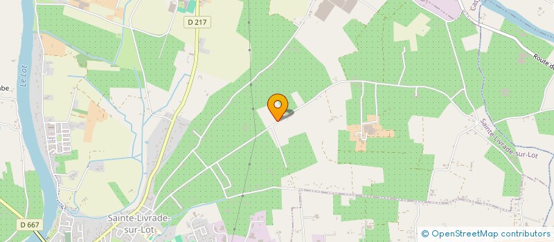 localisation de l'entreprise EARL DU CEDRE BLEU à SAINTE-LIVRADE-SUR-LOT