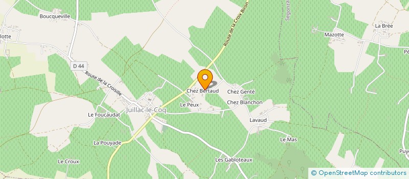 localisation de l'entreprise EARL DU CEP D'OR à JUILLAC-LE-COQ